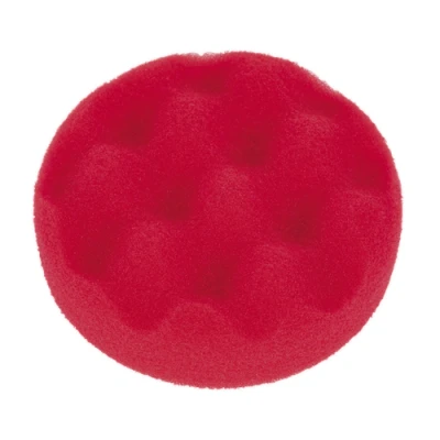 Image of Sealey Buffing &amp; Polishing Foam Head Hook and Loop Ø80 x 25mm Red/Ultra Soft