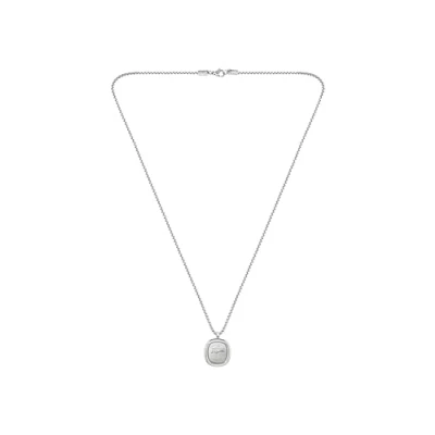 Image of Lacoste Vigor Necklace silvercoloured, Men&#039;s, Size: One Size, Silver coloured