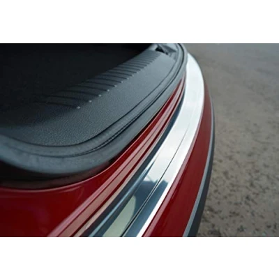 Image of Chrome Bumper Protector Sill Trim Cover To Fit Qashqai (2006 14)