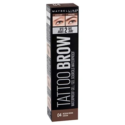 Image of Maybelline New York, Tattoo Brow Waterproof Eyebrow Gel No. 04 Medium Brown, 5 ml