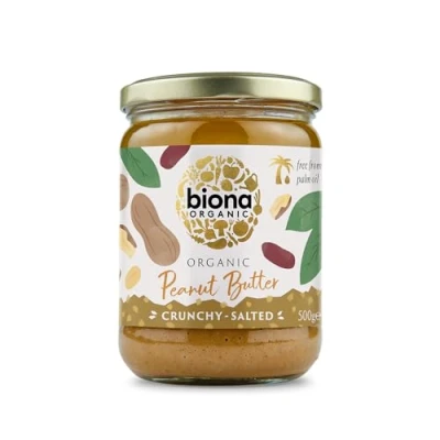 Image of Biona Organic Crunchy Peanut Butter, 500g