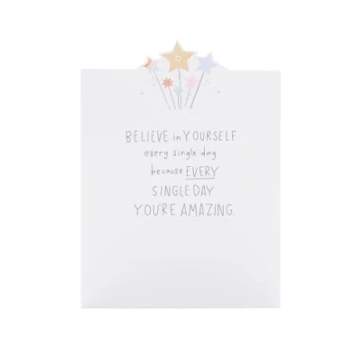 Image of UK Greetings Believe in Yourself Card for Him/Her/Friend Heartfelt Design
