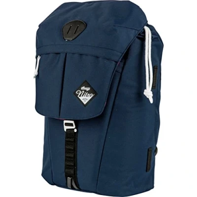 Image of Nitro Cypress sportiver Daypack Rucksack für Uni &amp; Freizeit, Streetpack mit gepolstertem 15“ Wide Laptopfach Seesacktunnelverschluss, Überschlagdeckel, Chili, 28 L , 42 cmx28 cmx16 cm, 680g