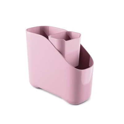 Image of Zeal Melamine Large Sink Tidy with Inner Bucket Rose Pink