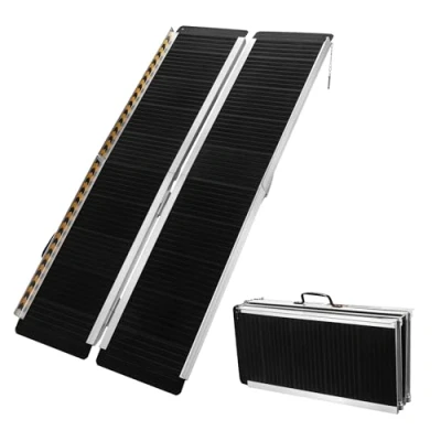 Image of Wheelchair loading ramp Aluminum 2x foldable nonslip 122cm 270kg