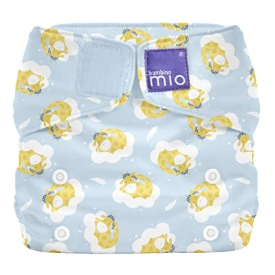 Image of Bambino Mio, Miosolo Classic All in One Reusable Nappy, Eco Chemical Free Nappy (Dreamy Giraffe, Size)