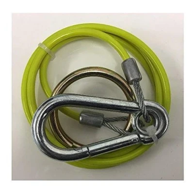 Image of GENUINE BREAKAWAY CABLE YELLOW WITH BURST RING FOR TRAILER AND CARAVAN MP5015B MAYPOLE