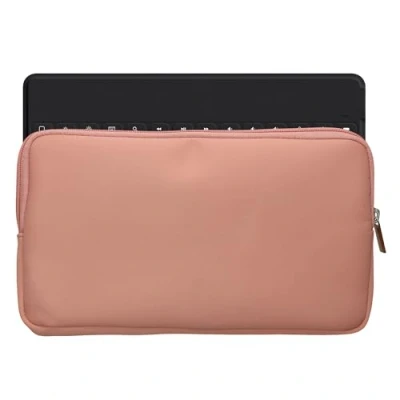 Image of kwmobile Nylon Keyboard Zip Case Compatible with Logitech KEYS TO GO Pastel Peach
