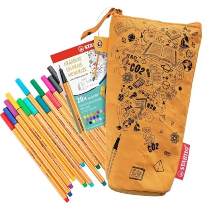 Image of Fineliner STABILO point 88 Washable Paper Case 20 pcs Assorted Colours