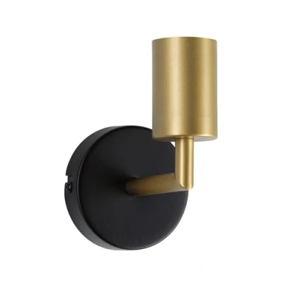 Image of Paulmann Ravi wall light E27, black/matt gold