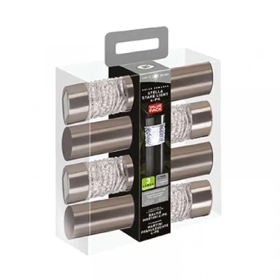 Image of Smart Solar Stella Stainless Steel Stake Light Carry Pack
