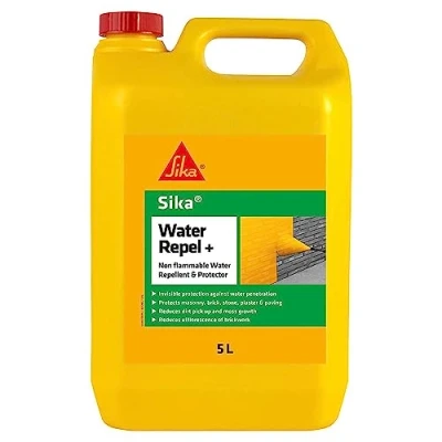 Image of Sika Water Repel Non Flammable Repellent and Protector, Invisible Protection Against Penetration Ideal for Concrete, Stone Masonry 5 Litre