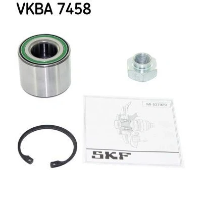 Image of 4686076G01, 4686076G04, 4686080G01, 46860M68K01 Wheel bearing kit SKF VKBA 7458 52mm SUZUKI: Alto VI