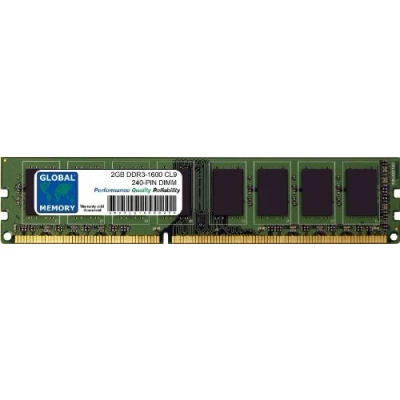 Image of 2GB DDR3 1600MHz PC3 12800 240 PIN DIMM MEMORY RAM COMPATIBLE WITH PC DESKTOPS/MOTHERBOARDS