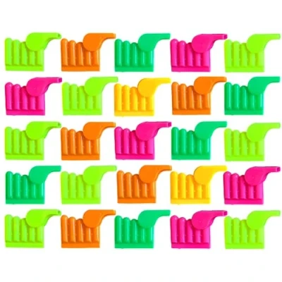 Image of ASPIRE UK 20 Mini Lip Whistles Pinata Party Loot bag Fillers Toy Kids Filler Birthday Gift