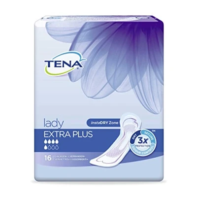 Image of TENA Lady Flow Silk for Incontinence Pads Extra Plus 16