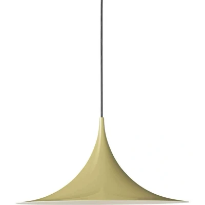 Image of GUBI Semi pendant light, Ø 47 cm, fennel seed cream glossy