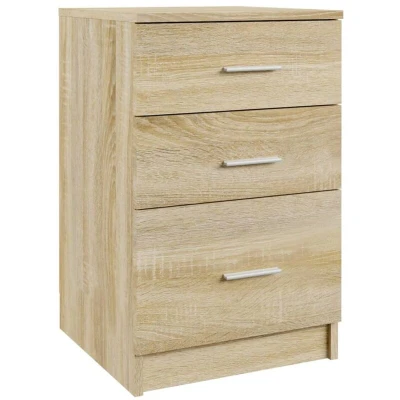 Image of vidaXL Bed Cabinet Sonoma Oak 40x40x63 cm Engineered Wood