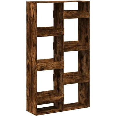 Image of vidaXL Bookcase Smoked Oak 100x33x175 cm Engineered Wood