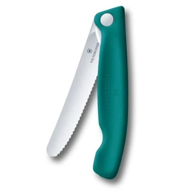 Image of Victorinox Swiss Classic Green 11cm Serrated Picnic Knife
