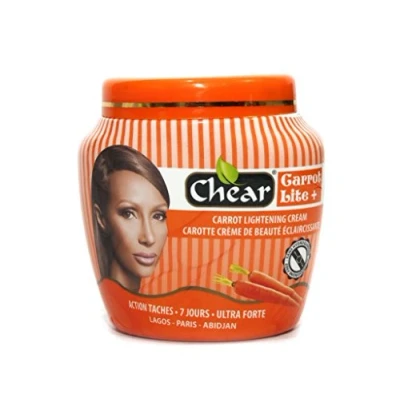 Image of carrot Lite+ Skin Lightening Whitening Brightening Body Cream Jar 300ml with extracts