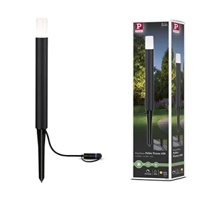 Image of Paulmann 94536 Plug &amp; Shine LED outdoor luminaire Bollard Flarea IP65 400mm Warm White incl. 1x3.6W dimmable black Metal 3000K