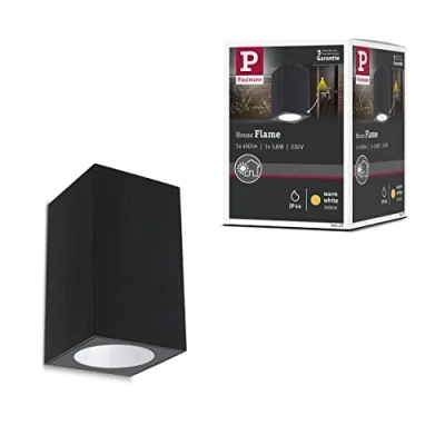 Image of Paulmann 94327 Flame LED outdoor luminaire wall IP44 rectangular incl. 1x3.8 watt anthracite aluminium 3000 K