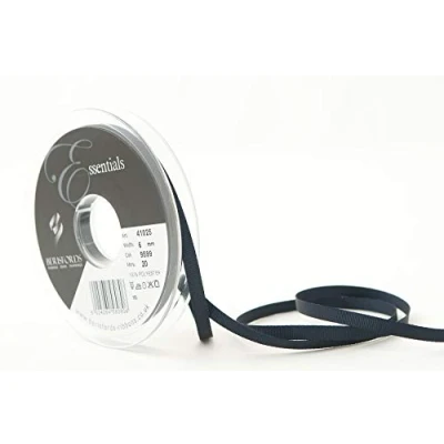 Image of Berisfords Grosgrain, Polyester, Dark Navy, 6mm