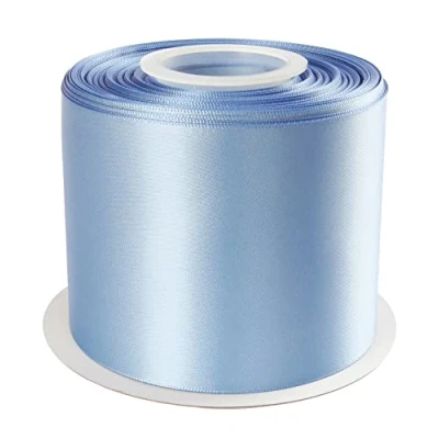 Image of AVANAVA 75mm Wide Ribbon Double Face Satin 22 Meters (332 French Blue)