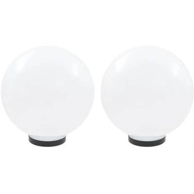 Image of vidaXL LED Bowl Lamps 2 pcs Spherical 30 cm PMMA