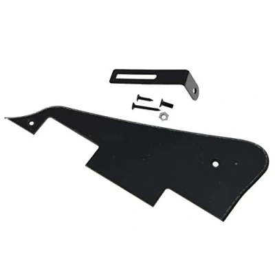 Image of KAISH Single Black 1 Ply LP Guitar Pickguard with Bracket for Epiphone Les Paul