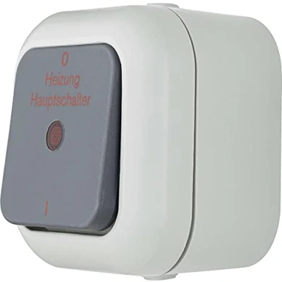 Image of REV 005532 Atlantic Heater Switch Wet Room IP44, Two Pole, Surface Mounted, Schalter