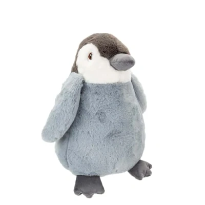 Image of VFM Penguin 28cm Eco Friendly Toy Super Soft Cuddly Grey &amp; White Fluffy Plush With Embroidered Details Made From 100% Recycled Material Your Planet