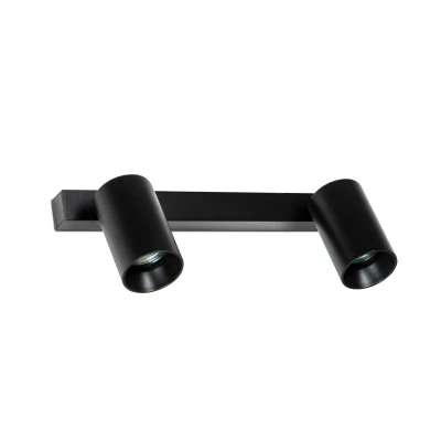 Image of Stan Wall Ceiling Lamp Black 2x GU10