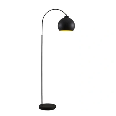Image of Lindby Floor Lamp &#039;Minali&#039; (Modern) in Black Made of Metal for e.g. Living Room &amp; Dining (1 Light Source, E27) from Standard