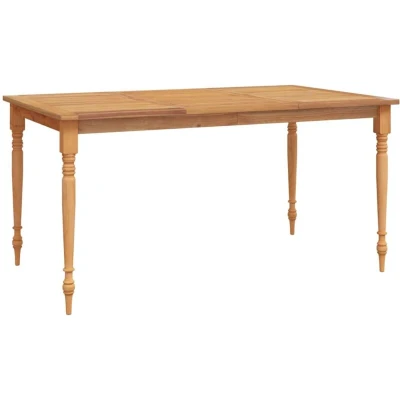 Image of vidaXL Batavia Table 150x90x75 cm Solid Wood Teak