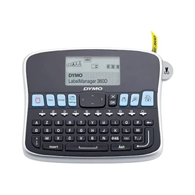 Image of Dymo Portable Label Maker Labeller LM 360D Black/Silver