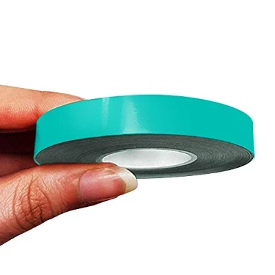 Image of 4R Quattroerre.it 10499 Trim Stripes Adhesive Strips for Cars, Petronas Green, 10 mm x mt