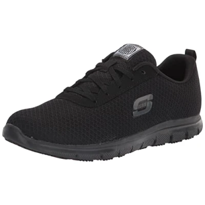 Image of Skechers Men&#039;s Ghenter Bronaugh Food Service Shoe, Black, 6.5 UK