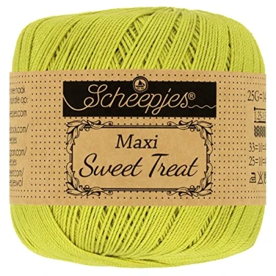 Image of Scheepjes Maxi Sweet Treat 245 Green Yellow Yarn 1x25g
