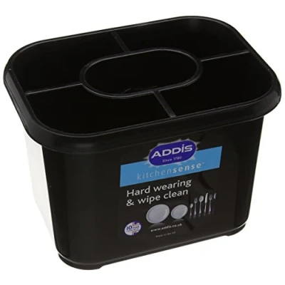 Image of Addis Cutlery Drainer In Soft Black 571711