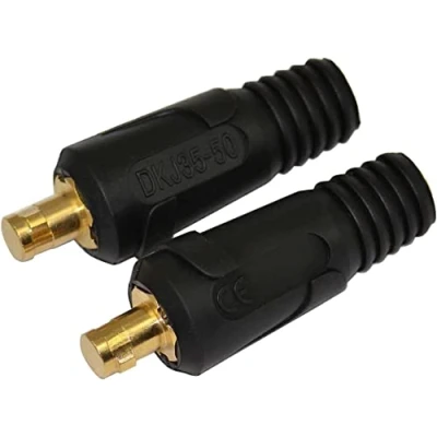 Image of RIVERWELD TIG Welding Cable Panel Connector Plug and Socket Dinse Dinze Quick Fitting 315Amp DKJ35 50 2pk