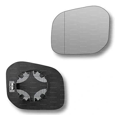 Image of Less4spares Replacement Wing Mirror Glass Left Compatible with VW Caddy 2015 2020 CLIP ON Passnager Near Side N/S Heated Blind Spot
