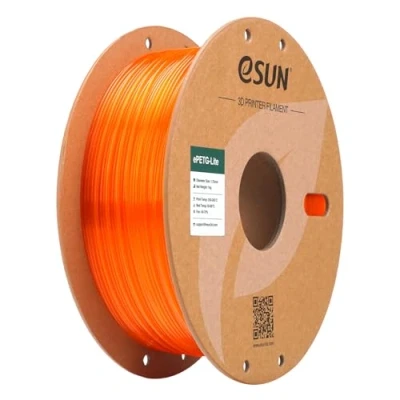 Image of eSUN PETG Filament 1.75mm, High Toughness Filament, 1KG Spool (2.2 LBS) 3D Printing for Printers,Orange