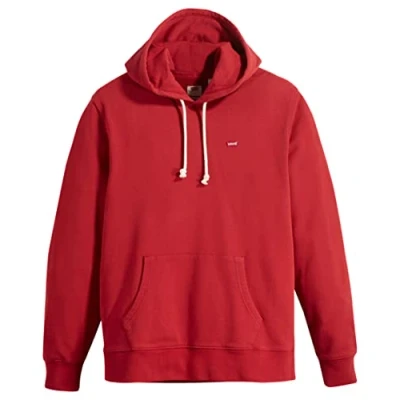 Image of Levi&#039;s Men&#039;s Sweatshirt Hoodie, Rhythmic Red, S