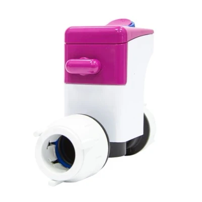 Image of Surestop Switchable Stopcock 22mm Pushfit SS/22/SPL (Push Fit Connections, Horizontal Or Vertical 15mm &amp; Copper Plastic Pipe)