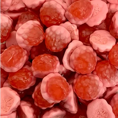 Image of Red Jelly Filled Strawberries 700g Re Sealable Pouch by The Gourmet Sweet Company
