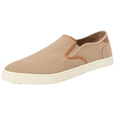 Image of TOMS Men&#039;s Baja Sneaker, Dune Heritage Canvas Synthetic Nubuck Trim, 9 UK
