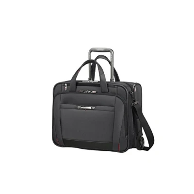 Image of Samsonite Pro DLX 5 15.6 Inch Laptop Roller Case with 2 Wheels, 46 cm, 34.5 Litre, Black
