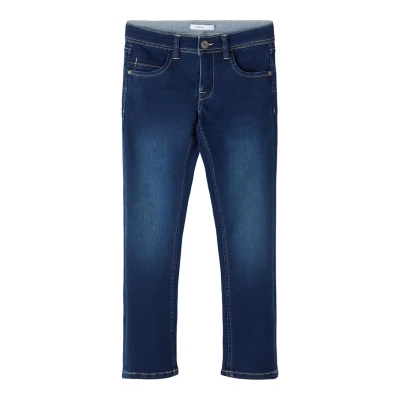 Image of NAME IT Boy&#039;s Nkmsilas Xslim Jeans 2002 Tx Noos Pants, Dark Blue Denim, 11 Years